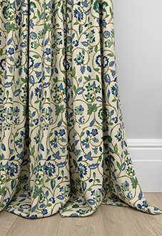 Land & Shore Esther, Green - Made to Measure Curtains